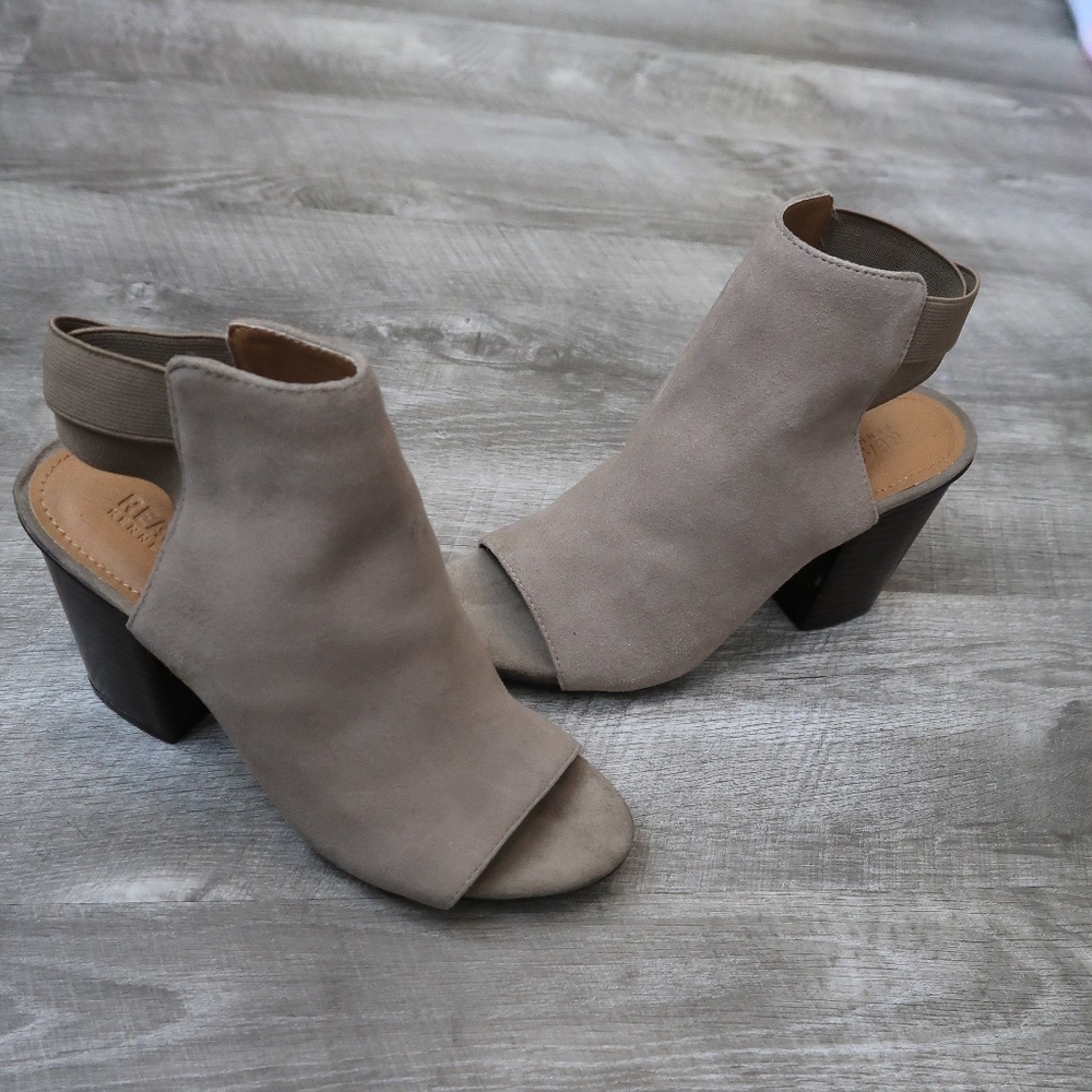 Suede gray heels kenneth cole